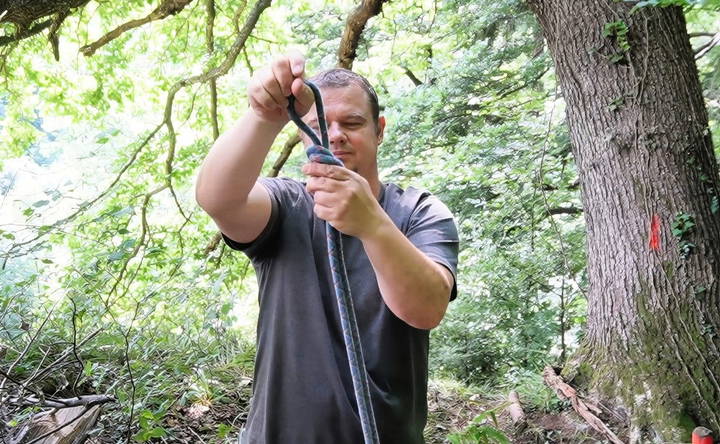 selecting and preparing the rope