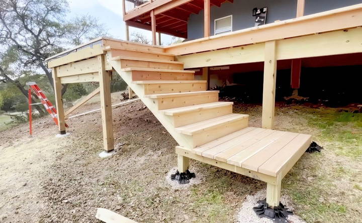 simple diy deck stairs tutorial