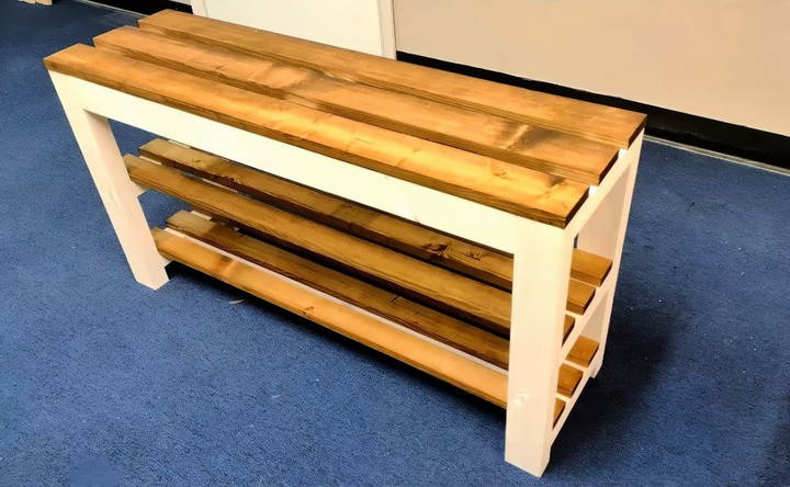 simple diy shoe bench design