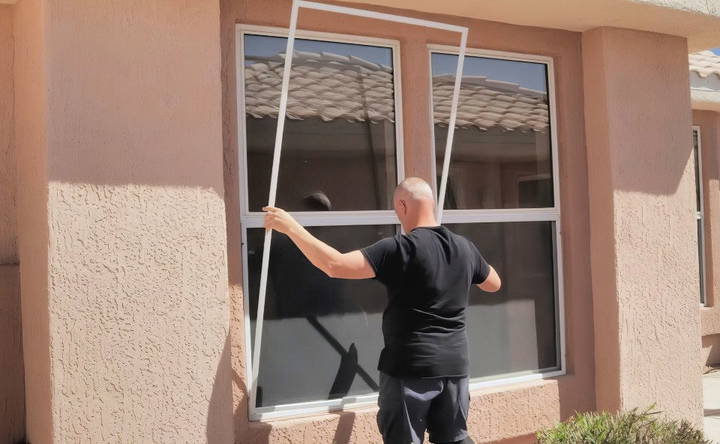 test fit the window frame