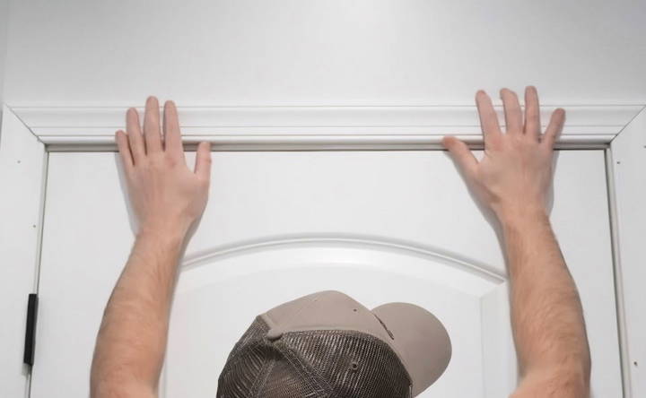 trim the door frame