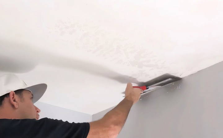 applying the texture to the ceiling