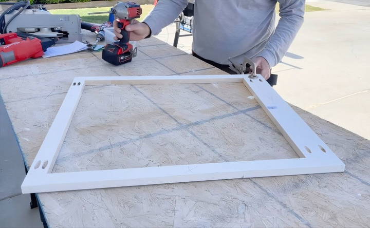 building the cabinet face frame