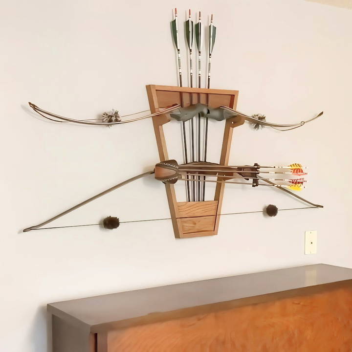 cheap and easy diy bow rack