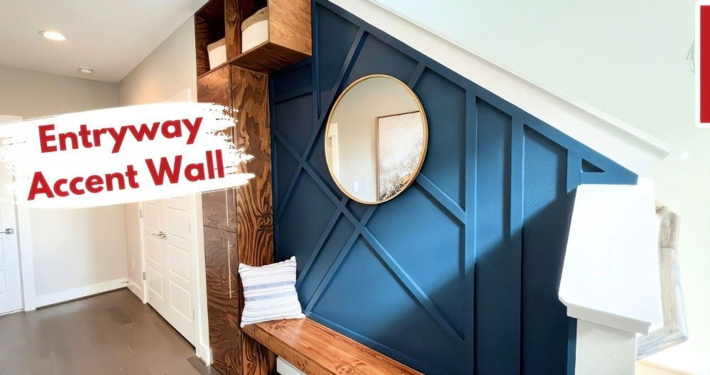 cool diy entryway accent wall