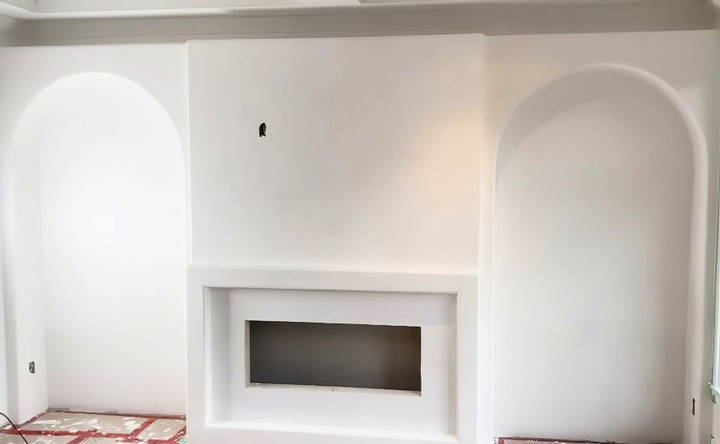 cool diy venetian plaster fireplace