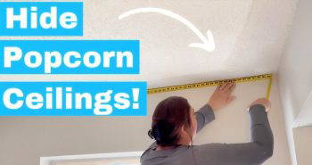 cover a popcorn ceiling without removing it