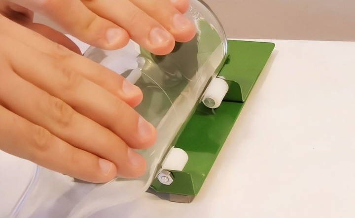 cutting glass bottles with a bottle cutter