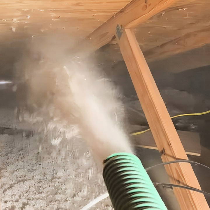 easy diy blown in insulation