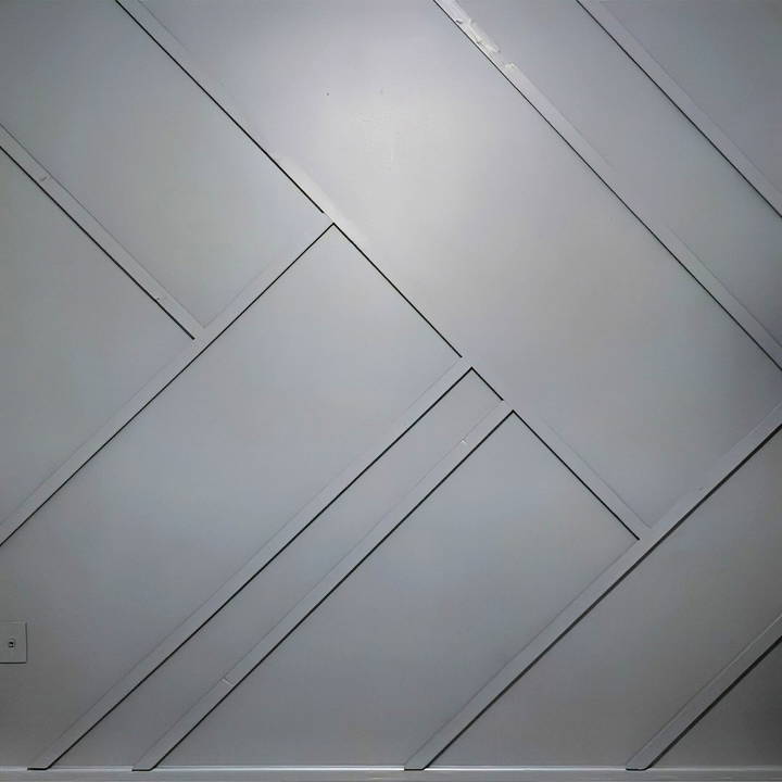 easy diy geometric accent wall