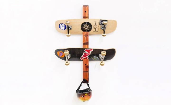 free skateboard rack woodworking plan