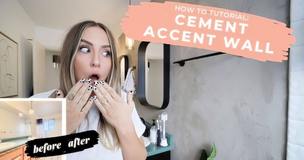 DIY Concrete Accent Wall in Any Room