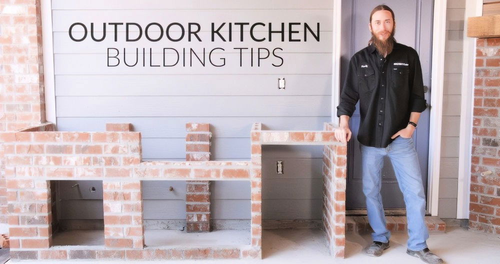 Building Your Onw Brick Outdoor Kitchen
