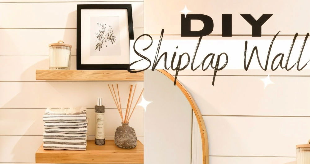 Shiplap Bathroom Accent Wall Project