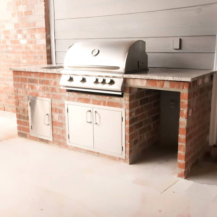 how to build a brick outdoor kitchen