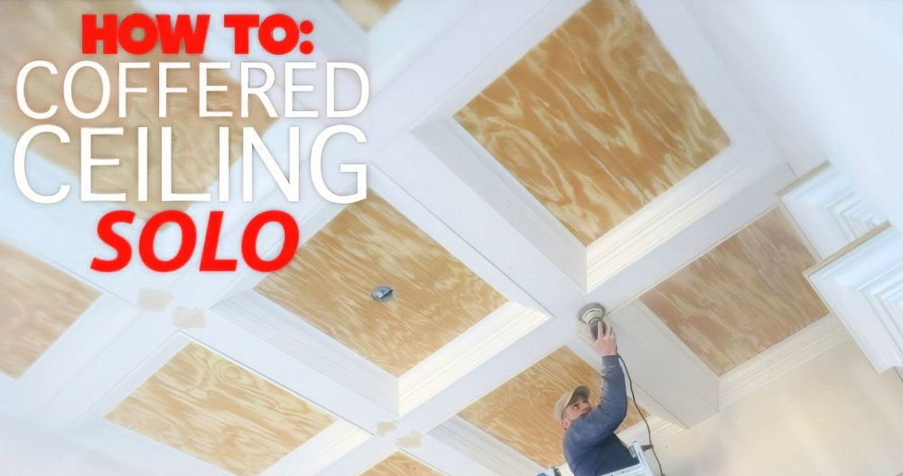 Building Your Own DIY Coffered Ceiling