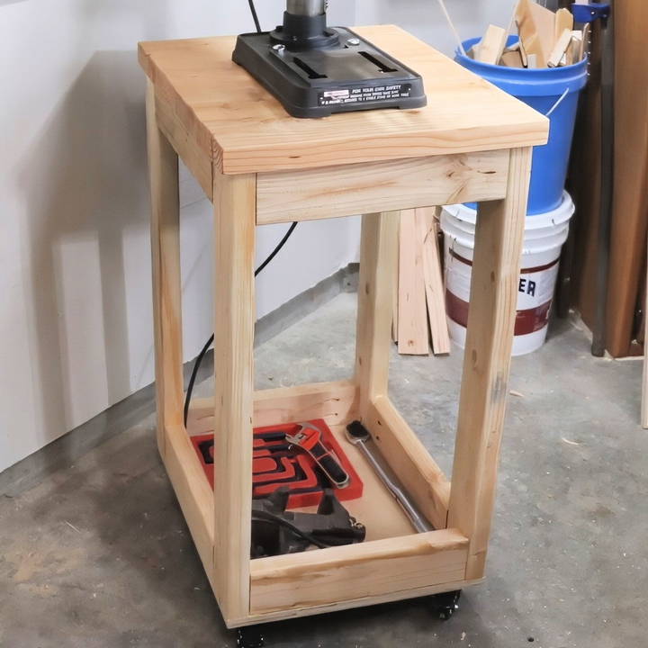 how to build a drill press stand