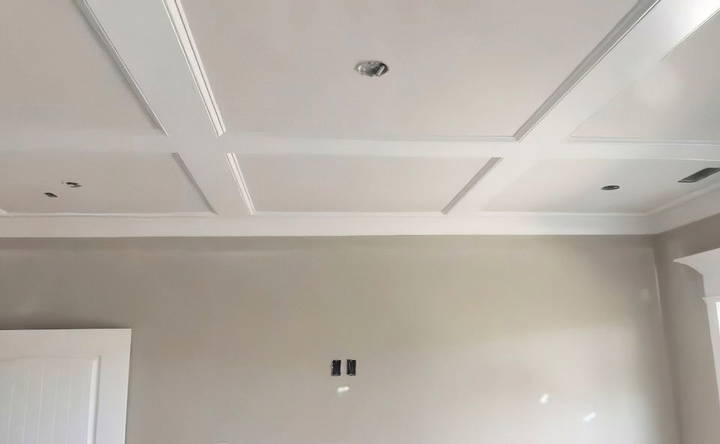 how to build a flat coffered ceiling