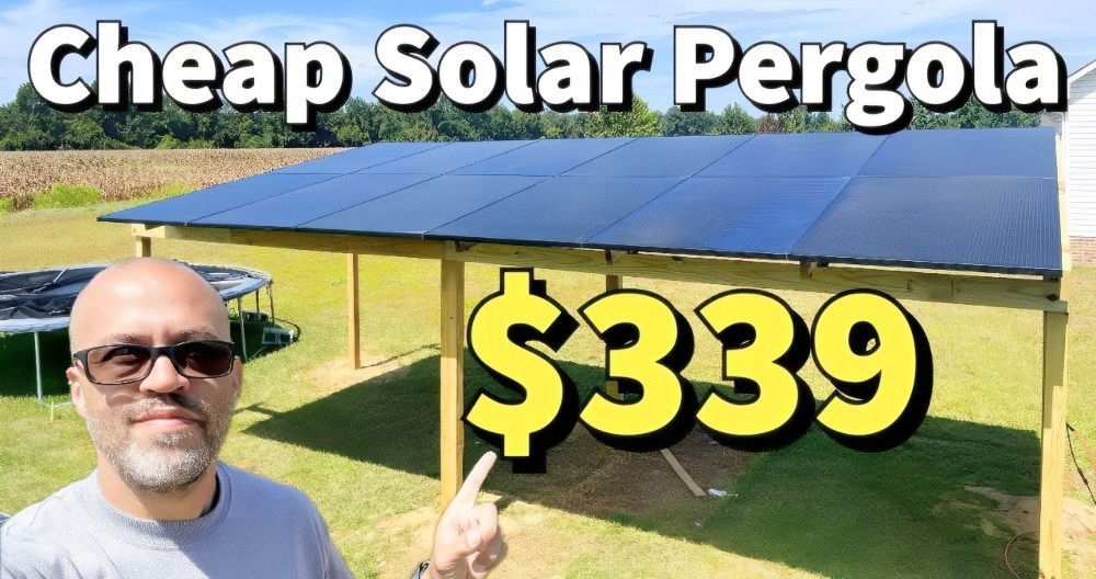 Building a DIY Solar Panel Pergola