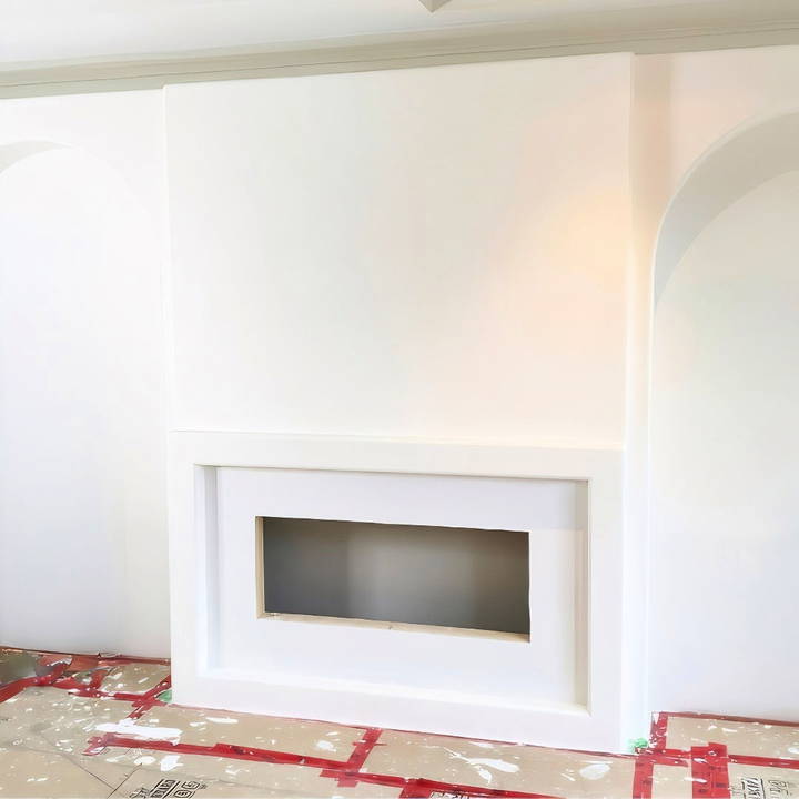 how to build a venetian plaster fireplace