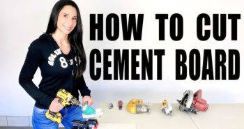 how to cut cement board on wall