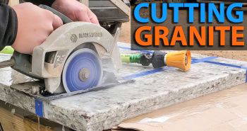 how to cut granite countertop with circular saw