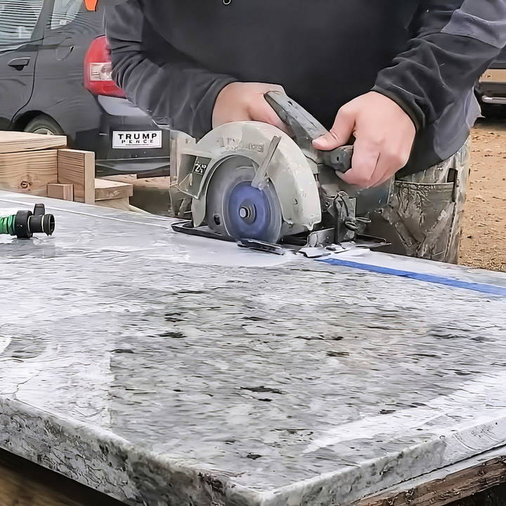 how to cut granite countertop