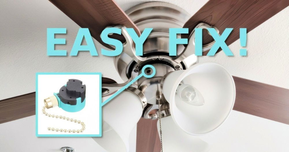 How to Fix a Broken Ceiling Fan Chain Pull