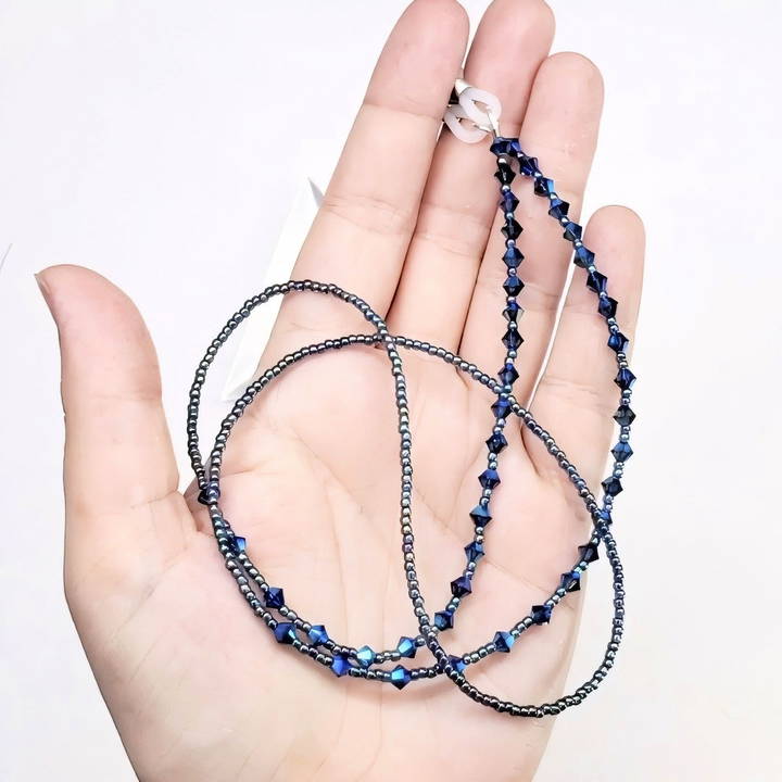 how to make a beaded eye glass chain