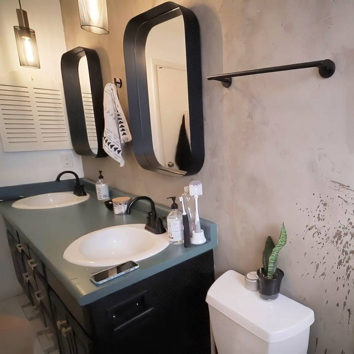 how to make a concrete accent wall