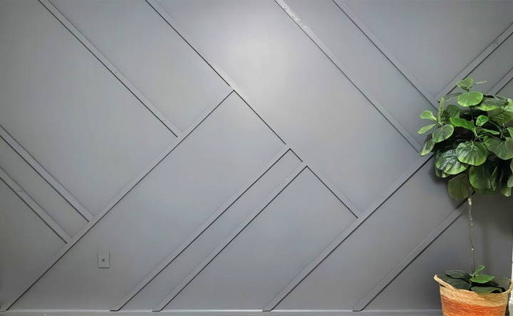 how to make a geometric accent wall