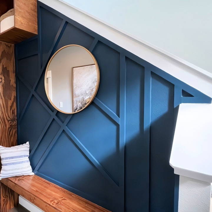 how to make an entryway accent wall