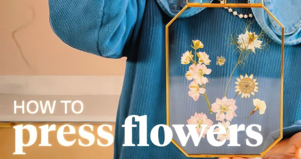 How to Press Flowers at Home