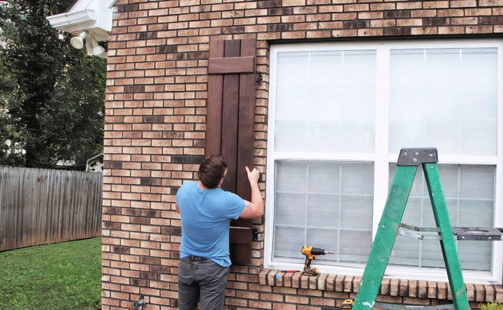 install the shutters