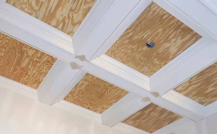 make your own coffered ceiling