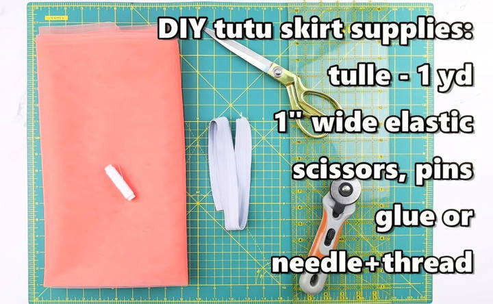 measure and prepare the tutu materials