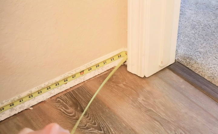 measure and prepare your baseboards