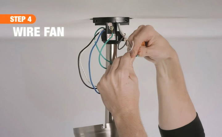 proper wiring the fan