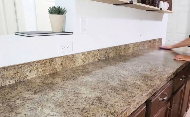 properly preparing the countertop surface