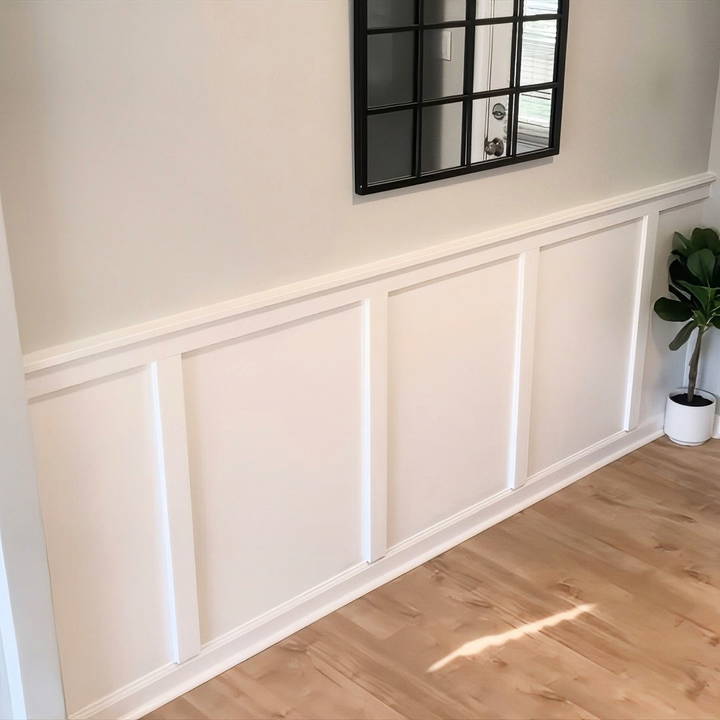 simple diy wainscoting accent wall