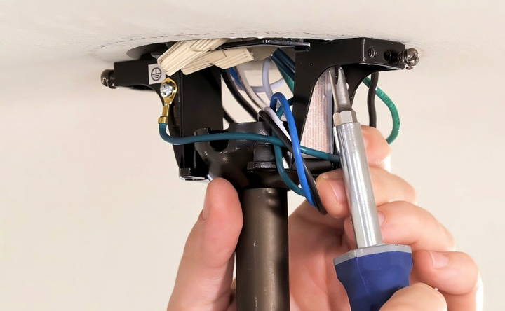 tighten fan screws and connections