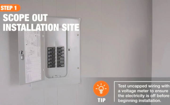 turning off power at the main breaker box