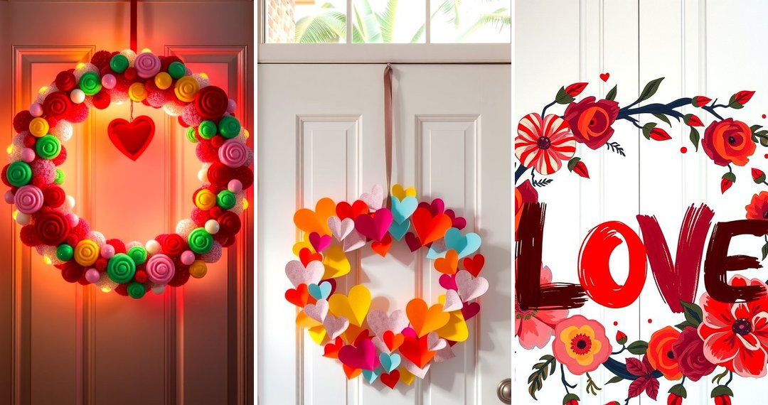 20 DIY Valentines Day Wreath Ideas to Adorn Your Door