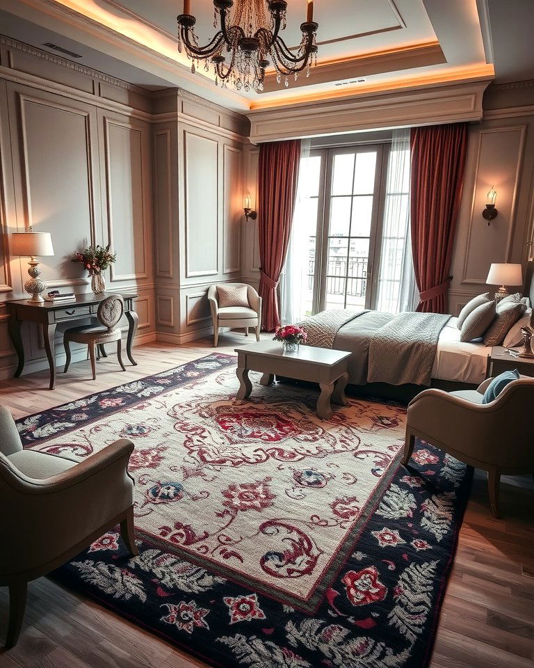 Elegant Romantic Rug - 15 Romantic Valentine's Day Bedroom Decor Ideas for Couples