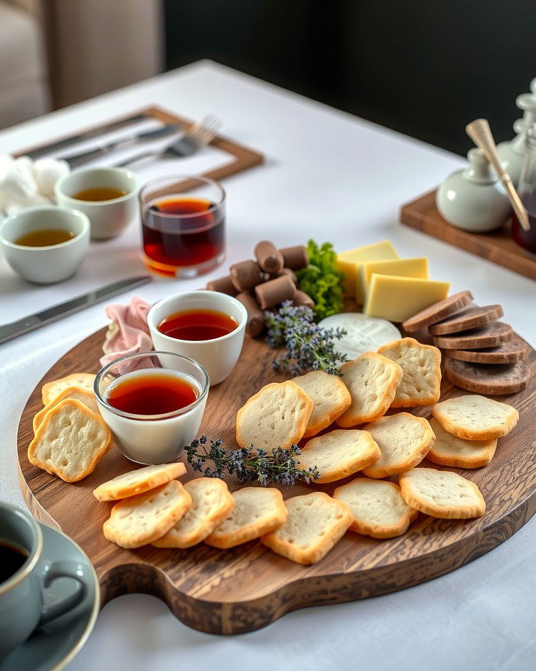 Enchanting Earl Grey and Butter Biscuit Board - 20 Valentines Day Charcuterie Board Ideas