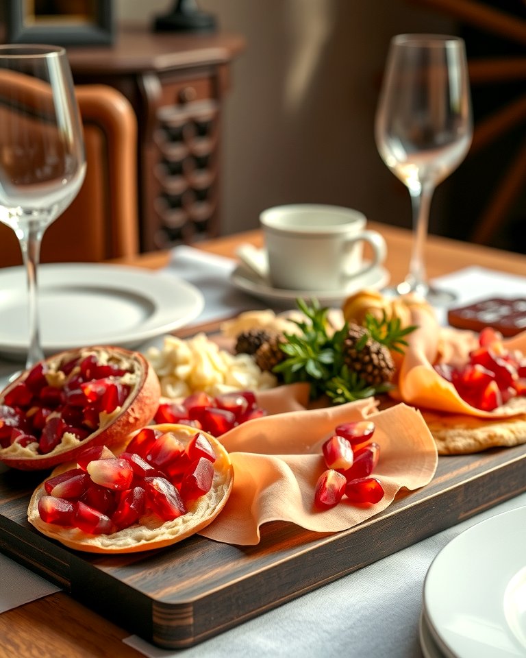 Passionate Pomegranate and Prosciutto Pairing - 20 Valentines Day Charcuterie Board Ideas