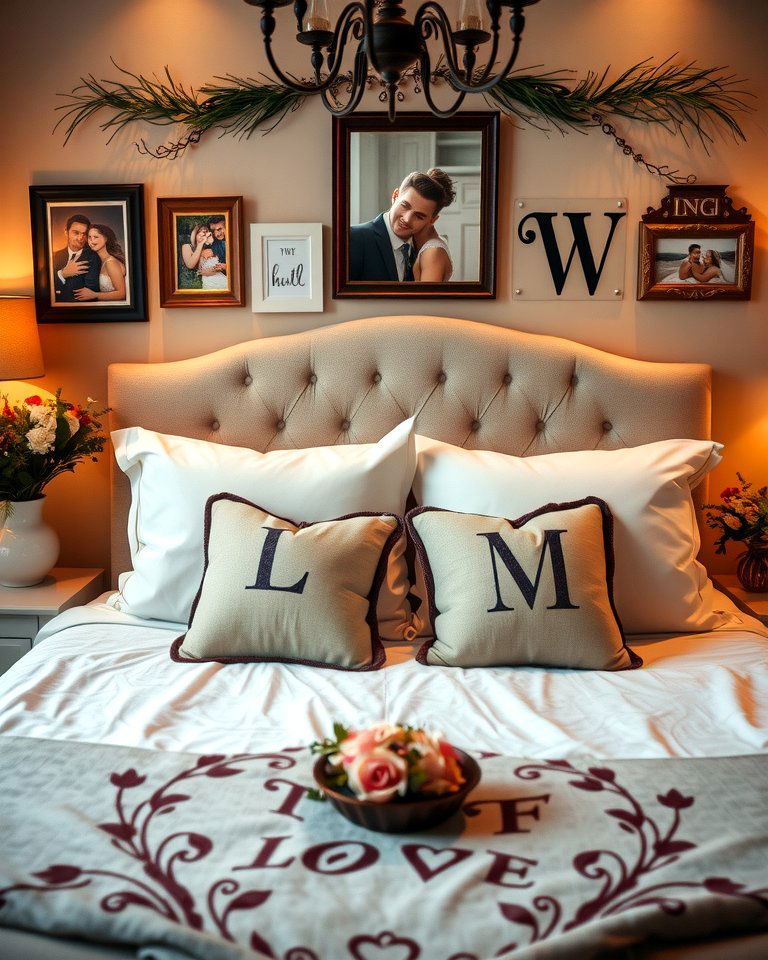 Personalized Keepsake Decor - 15 Romantic Valentine's Day Bedroom Decor Ideas for Couples