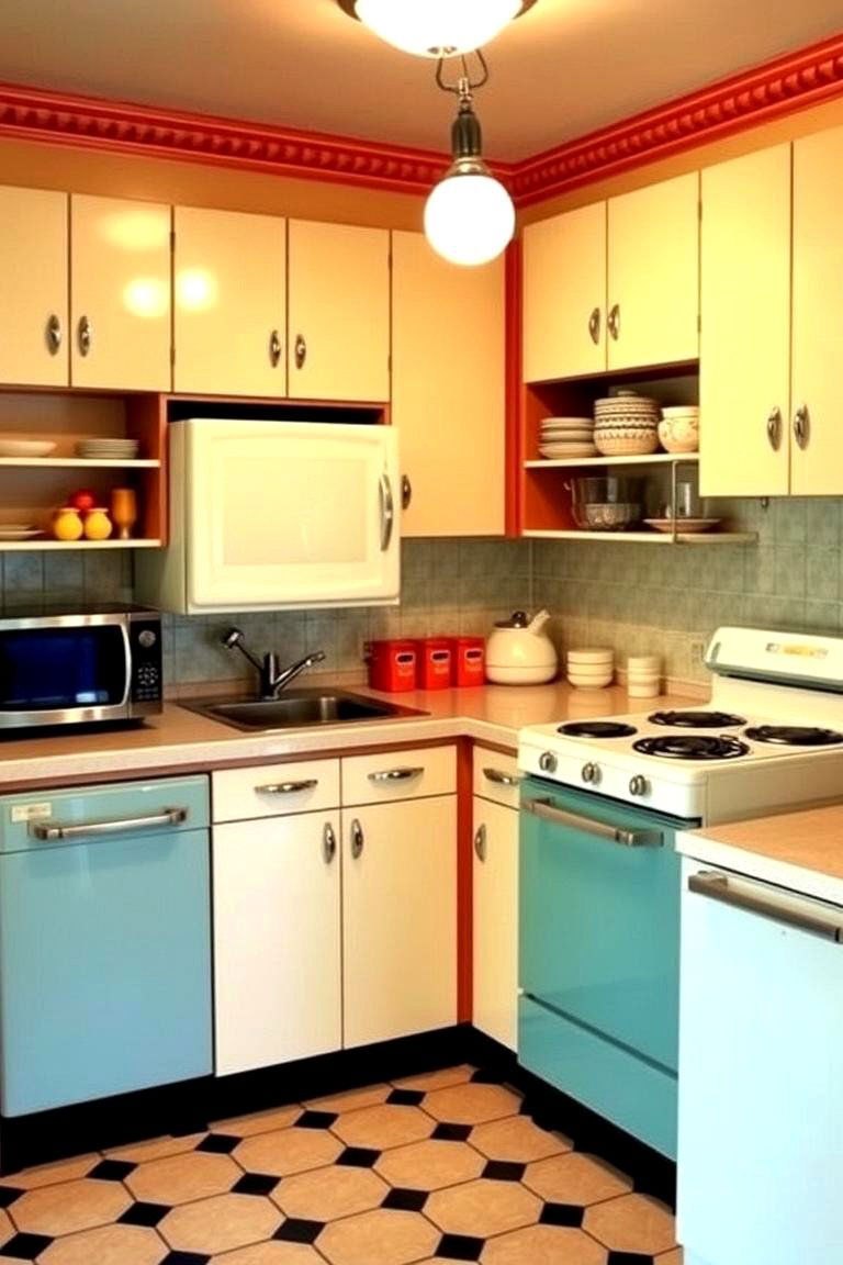 1940s Kitchens War Time Efficiency Meets Home Comfort - 24 1924s Living Room Design Ideas