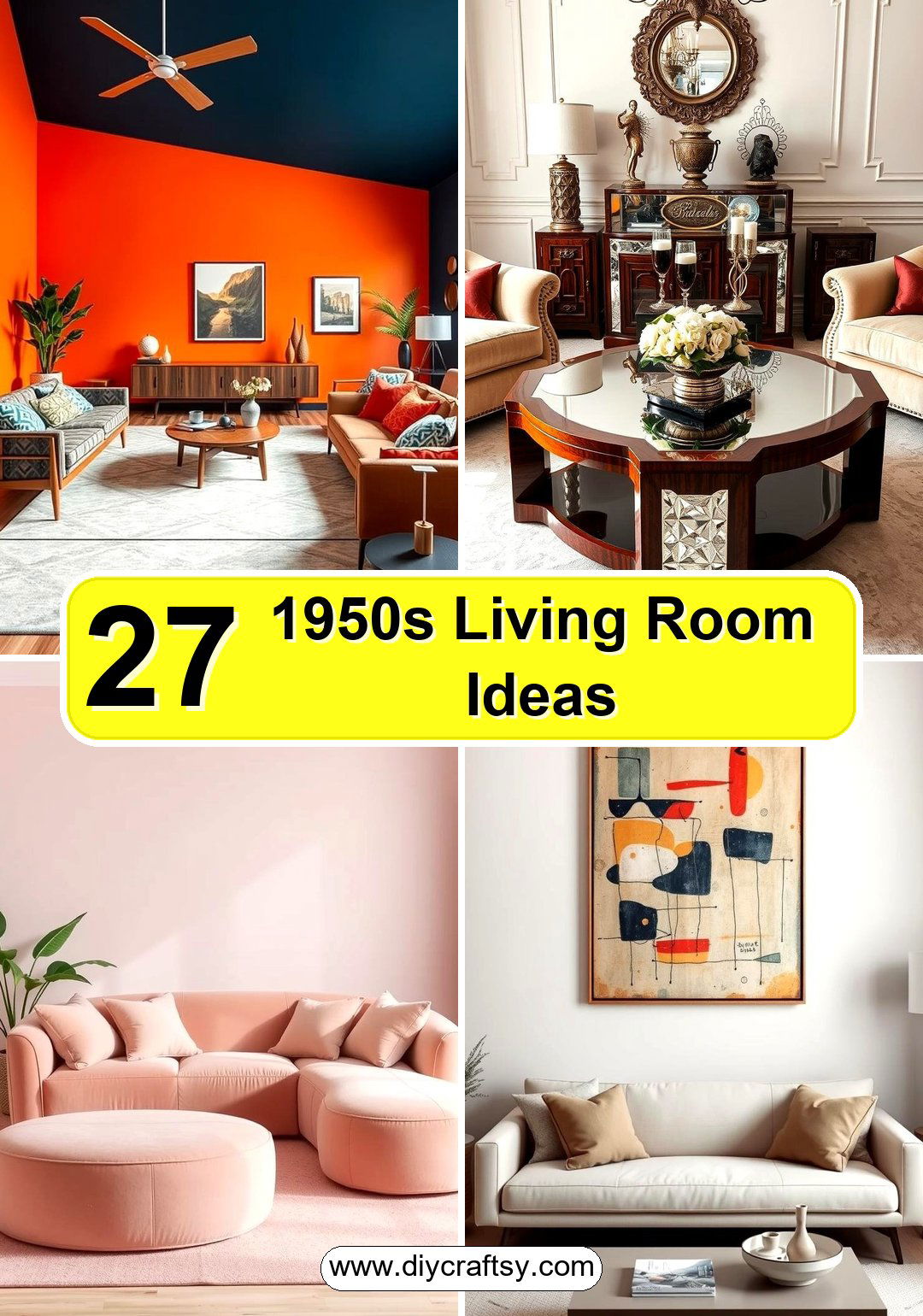 1950s Living Room Ideas