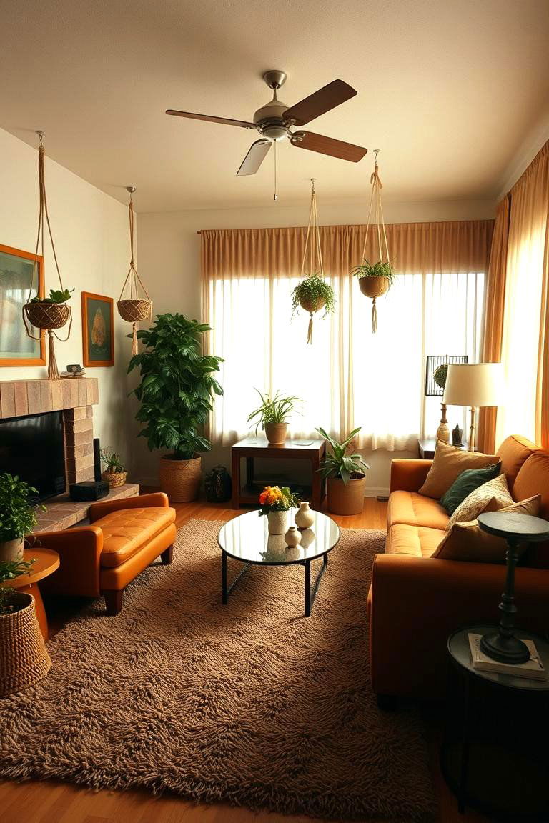 1970s Earthy Tones - 24 Vintage Living Room Ideas